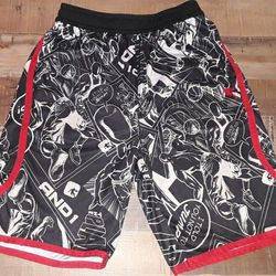 AND1 Boy's Sz 10/12 YOUTH Sz. Large Basketball Shorts