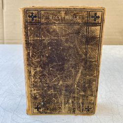 Antique 1877 Polyglot Bible English Version by Samuel Bagster and Sons