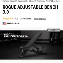 Rogue Adjustable bench