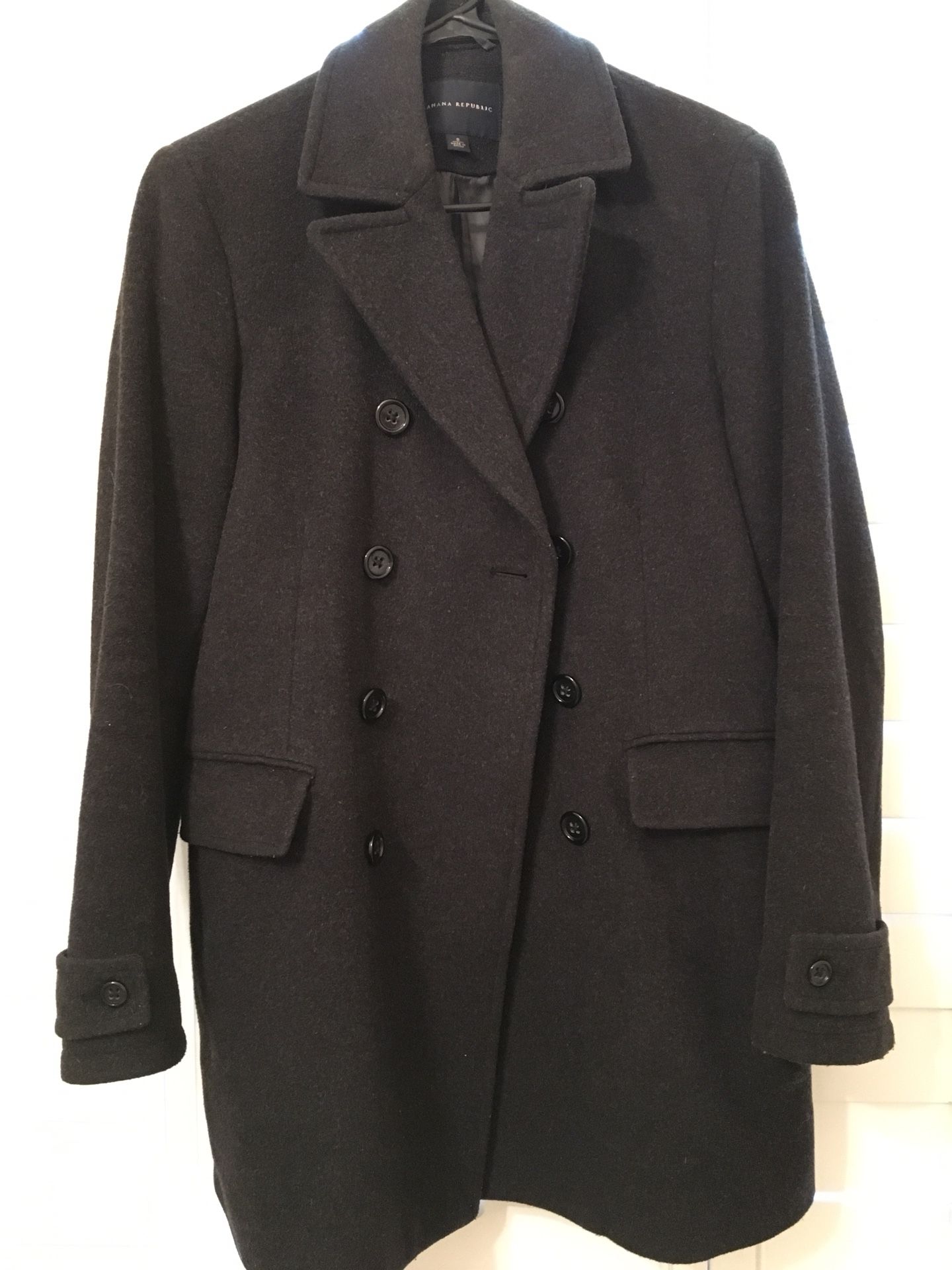 Banana Republic Woman’s Trench Jacket/Pea Coat- Size Small- retail 269! Lightly worn!!