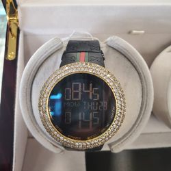 Gucci Watch W/ Diamond Bezel 