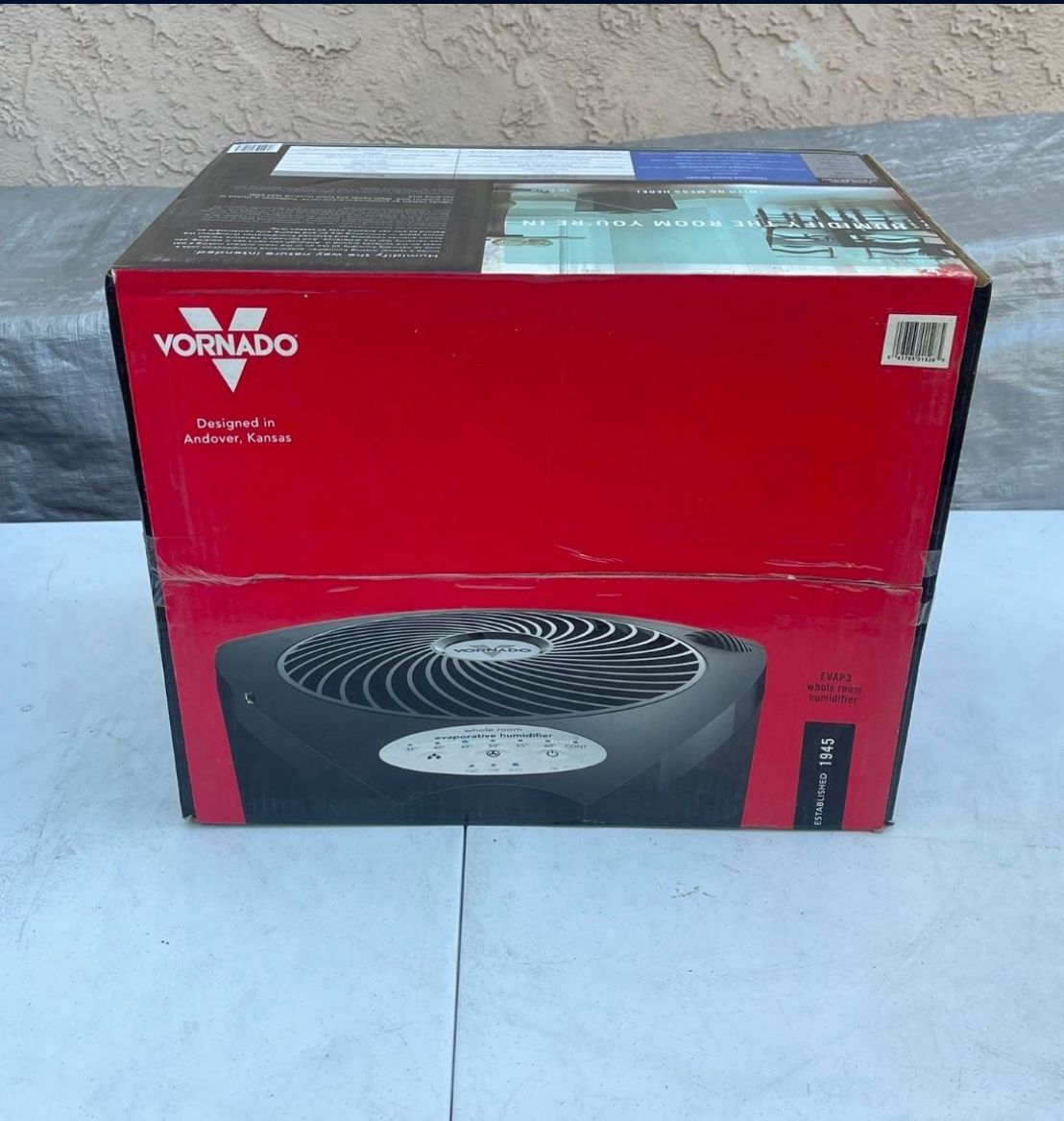 Vornado Evap3 Whole Room Evaporative Humidifier, Black