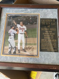 Cal Ripken Jr Signed Autographed Limited Edition “The Ironman” Plaque With COA16”x17”