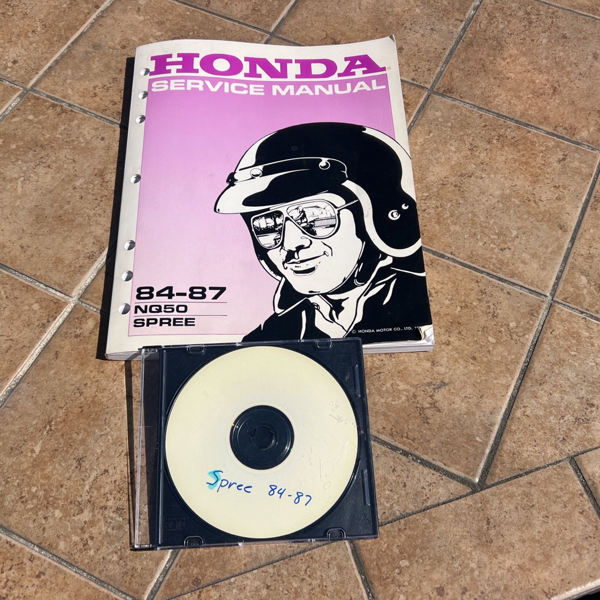 Service Manual And CD Honda Spree