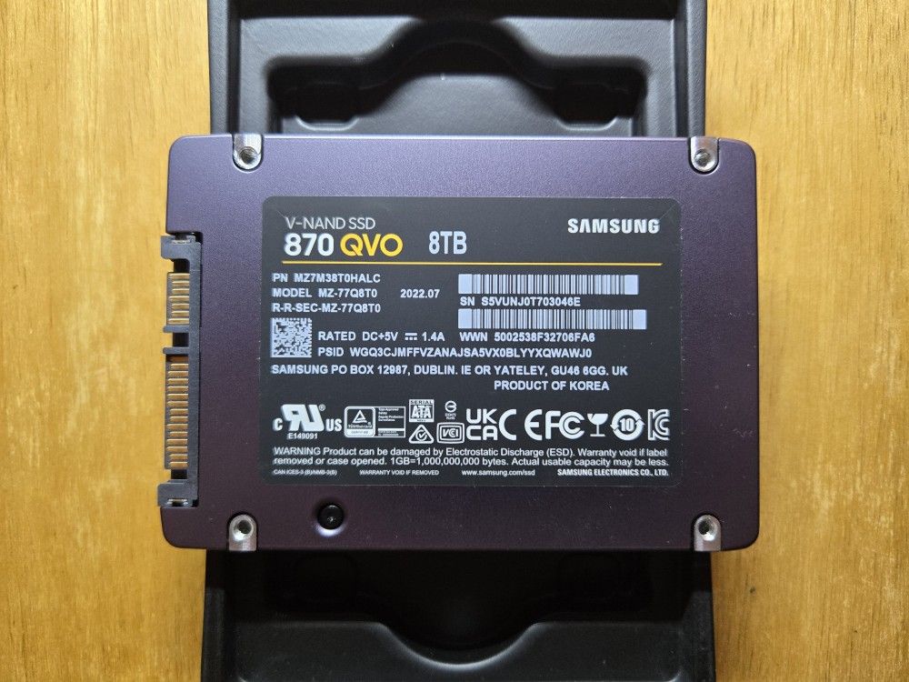 Samsung 8TB 870 QVO SSD 