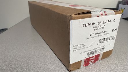 Obsidian Flames Pokémon S&V Scarlet Violet  Booster Box Case Sealed New Investment Collectible Rare Streamer Rip