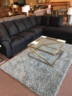Black Sectional / couch /Living room set