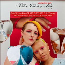 Beautiful Danks, Crystal From Poland/ Heartj Shape.