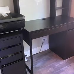 IKEA Desk And File Cabinet 