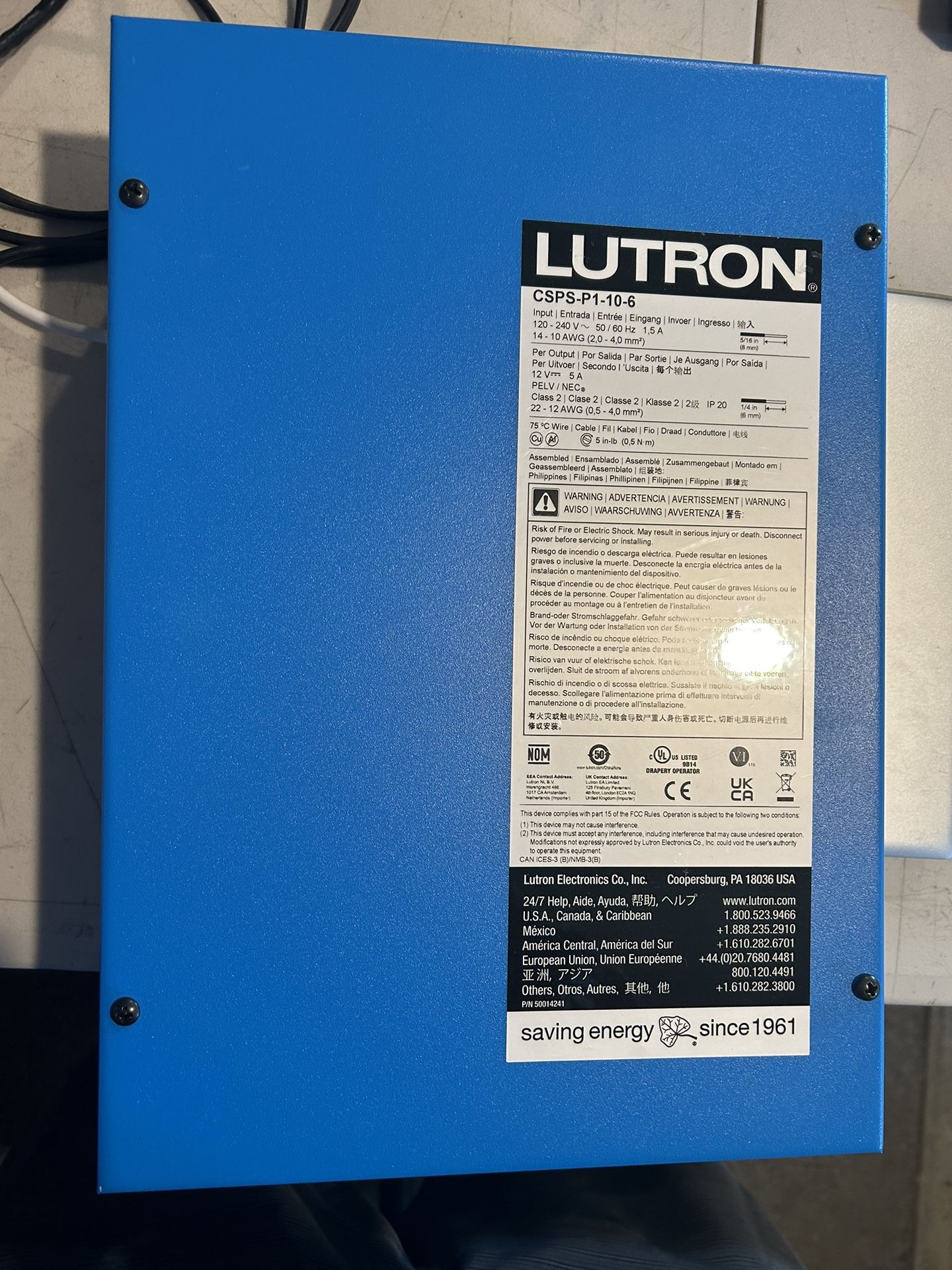 Lutron CSPS-P1-10-6