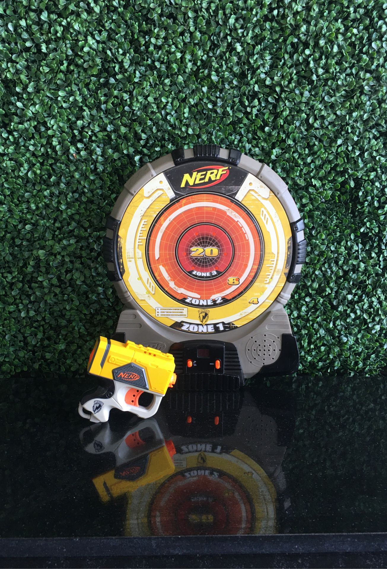 Nerf Gun and target