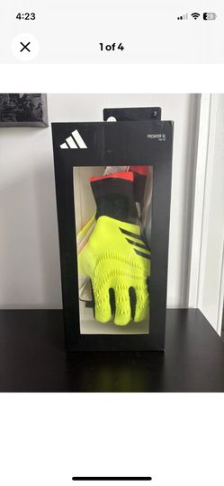 Adidas Predator GL Pro FSP PROMO Goalkeeper Gloves Size 7 Solar Yellow IQ4019