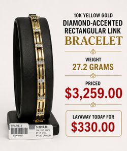 Link Bracelet Diamond Accents