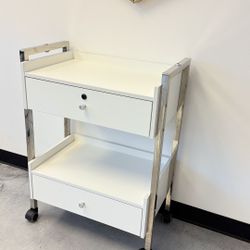 Rolling trolley with 2 drawers , for beauty services 