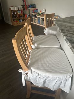 Solid wood bar stools all 3 for $100