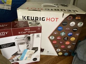 New in Box Keurig with K Cup Drawer