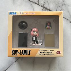 Spy x Family Anya Forger Luminasta Playing SPY Figure New in Box Sega
