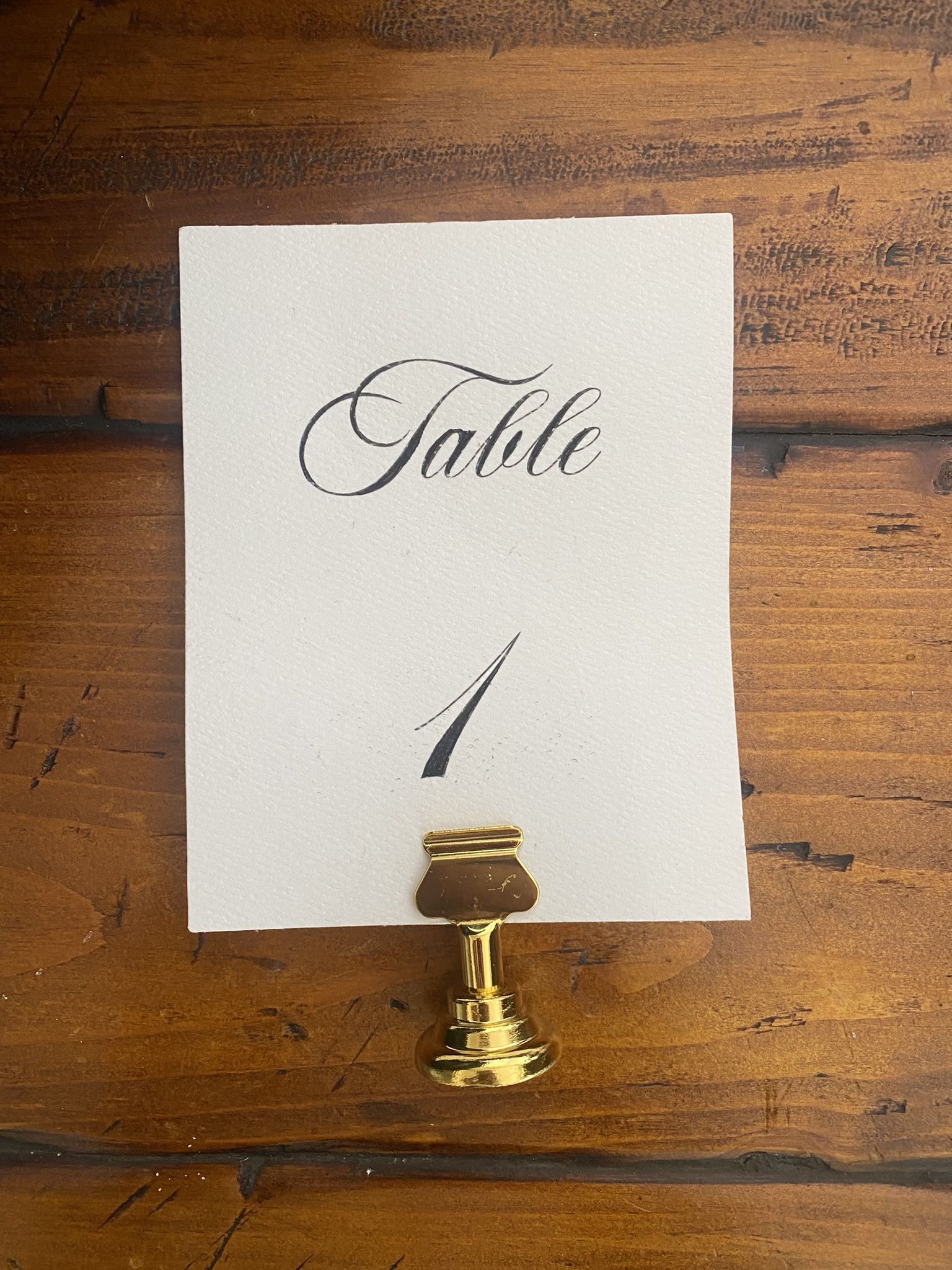 Table Number Holder