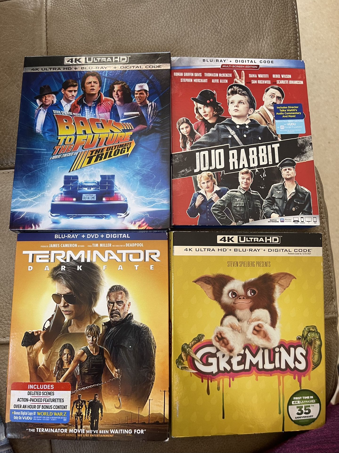 Digital Movies Codes - - Gremlins - Sonic -