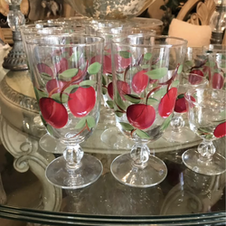 Large lot vintage bar glasses