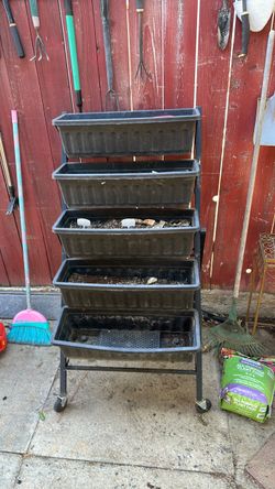 5-Tier Vertical Garden Planter on Wheels