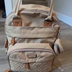 BabbleRoo Diaper Bag Backpack - Baby Essentials Travel Tote - Multi function Water Resistant Diaper Bag