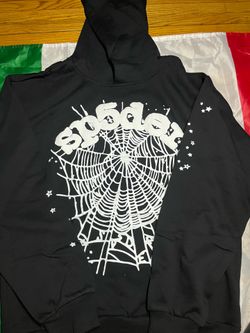 Sp5der Black And White hoodie