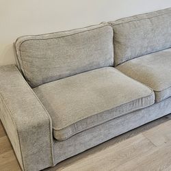 Wayfair Clean Modern Chenille 88in Grey Sofa