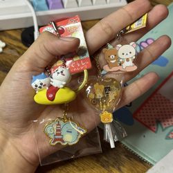 Chiikawa, Summikogurashi, Rilakkuma Keychain Lot Bundle