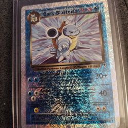 Dark Blastoise Reverse Holo Pokemon card 