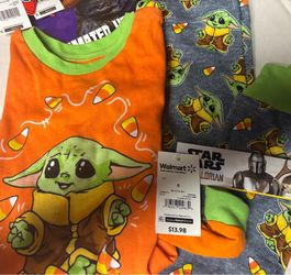 New Yoda Halloween pajamas. sizes below