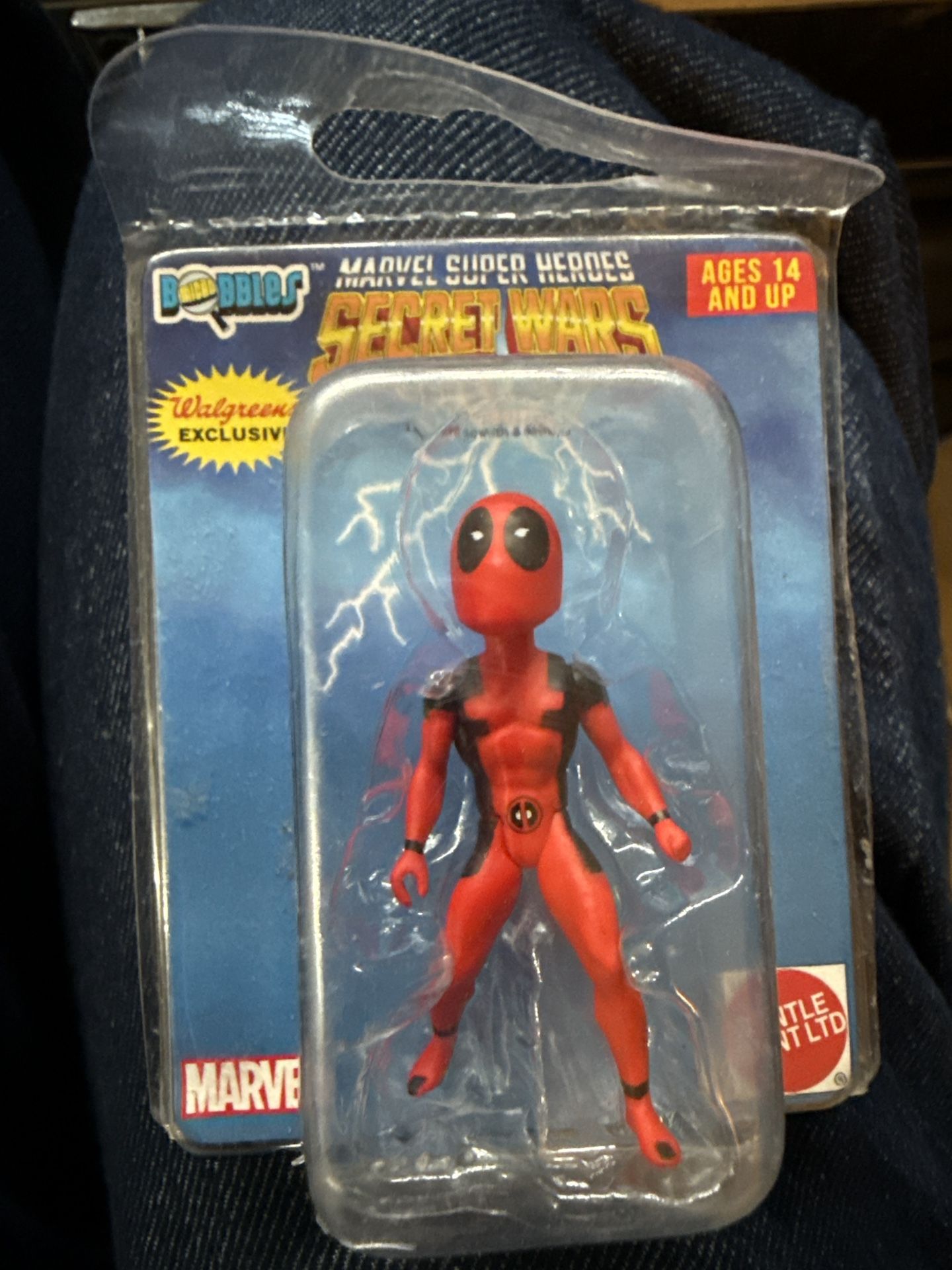 Marvel Deadpool Secret Wars Bobbler Walgreens Exclusive Action Figure – Collectible New in Package 