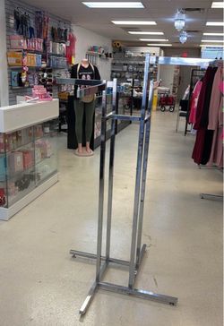 Chrome 4-Way Retail Clothing Rack
