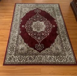 Red Persian-Style Area Rug -62”x82”