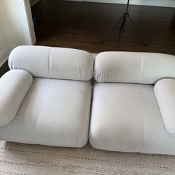 Modular Arm Chairs (Bouclé style)