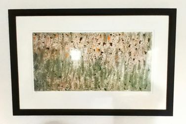 Alfred Sisley Vintage Framed Abstract Art Print with Black Frame