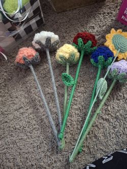 Crochet Flowers $8 Each