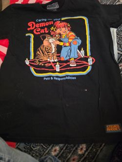 Demon Cat Shirt,  Size Small