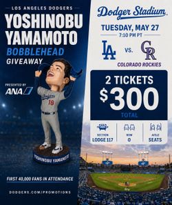 Dodgers Tickets May 27th