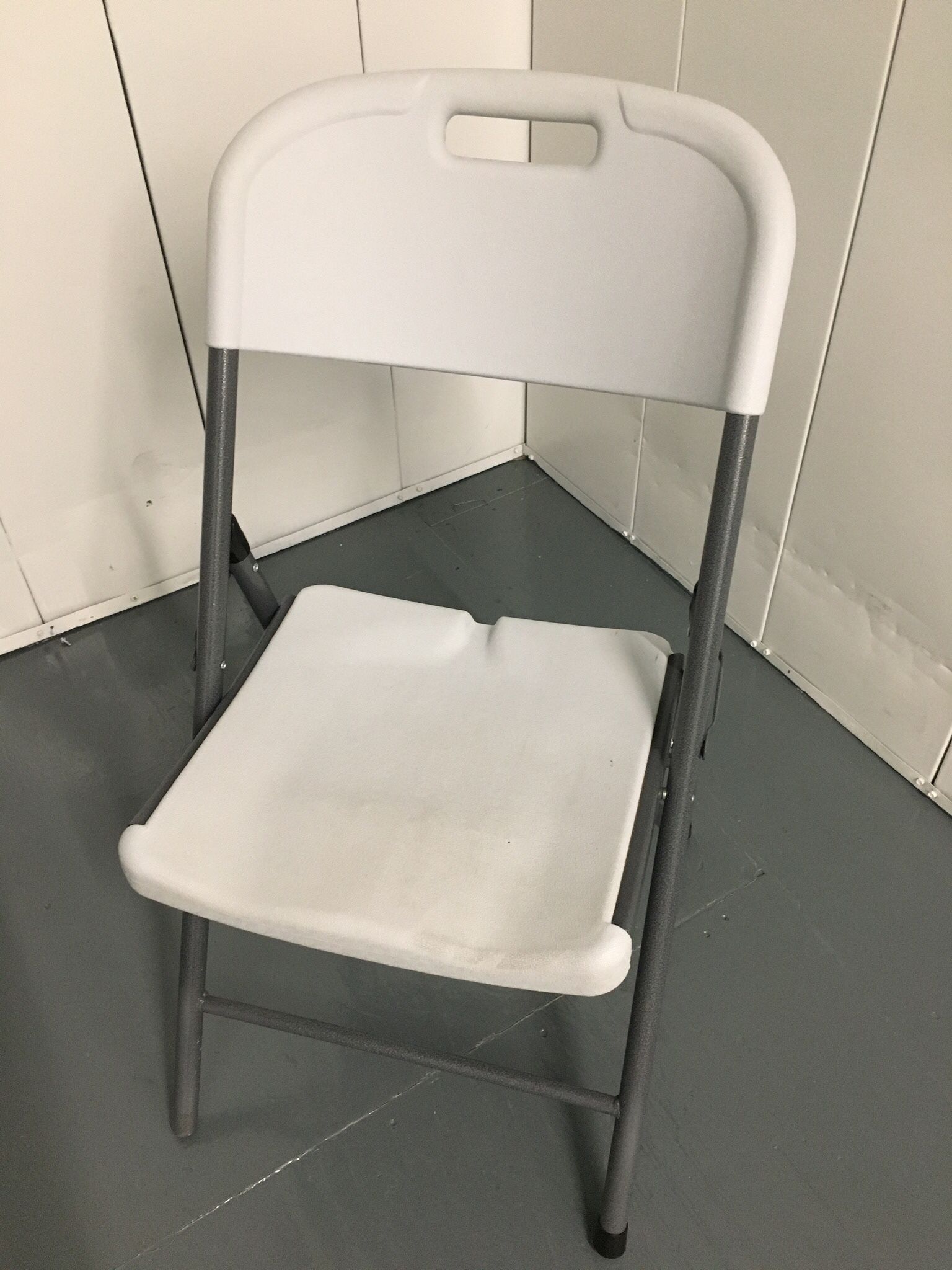 Large White Folding Chair