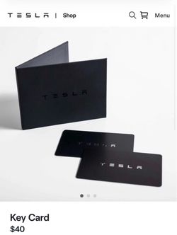Tesla Key Cards