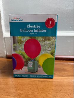 Electric Balloon Inflator Pump – Used Once – Like New in Box