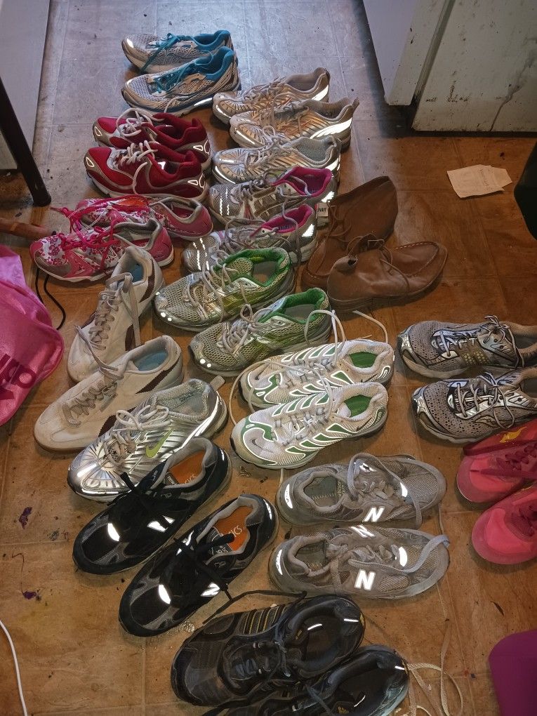 More Than 80 Pairs, Tennis Shoes, For Kids, A ND Adults