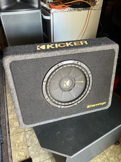 KICKER CompS 10” Subwoofer w/ Slim Box