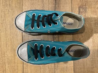 Turquoise Converse Toddler Size 11