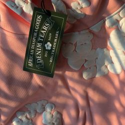 Pink Denim Tear Hoodie & Pants 