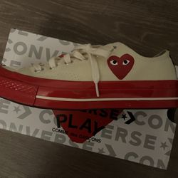 Comme Des Garçons PLAY : Converse Red Sole Low Top
