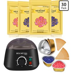 Dual LED Wax Machine Kit for Women & Men - Hair Removal for Face, Armpits, Legs