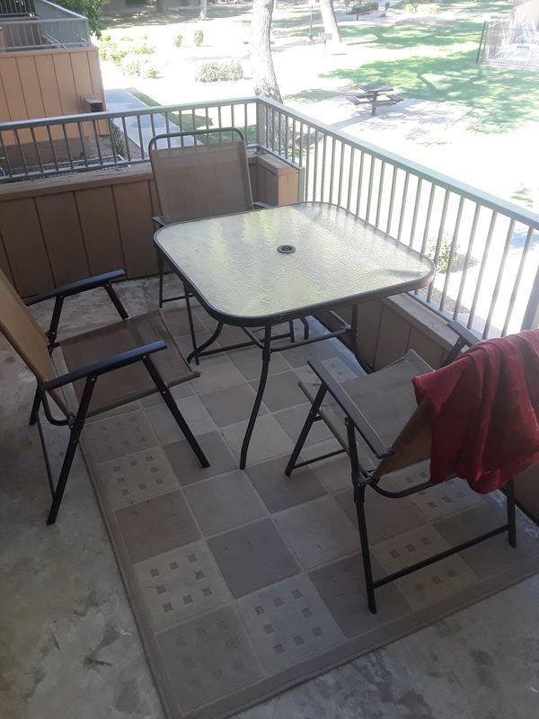 Patio Furniture 3 Chair Table And A Rug 40 Best Offer For In Patio Furniture 3 Chair Table And A Rug 40 Best Offer For In Tempe Az Offerup
