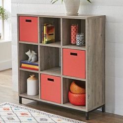 New In Box Better Homes & Gardens 9-Cube Storage Organizer with Metal Base